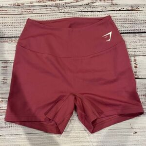 Gymshark Women's Burgundy Small  Athletic Shorts